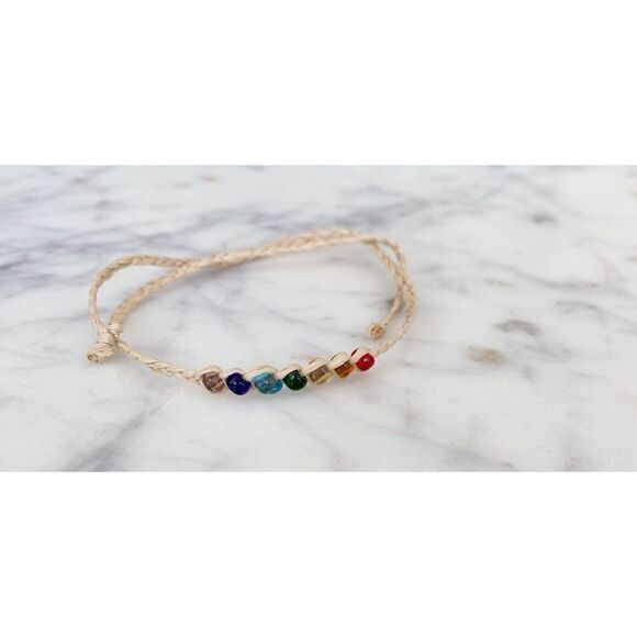NWOT HANDMADE IN NANTUCKET Beaded Anklet/Bracelet - Picture 1 of 3